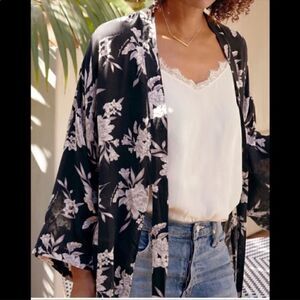 Spiritual Gangster Maya Floral Kimono One Size